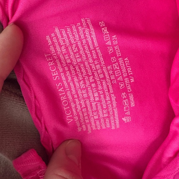 Victoria's Secret Hot Pink Textured Bikini - Picture 3 of 4